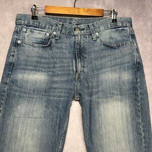 Levis Mens 514 Straight Fit Blue Jeans size 34x30 Cotton Denim Pants Zipper Fly